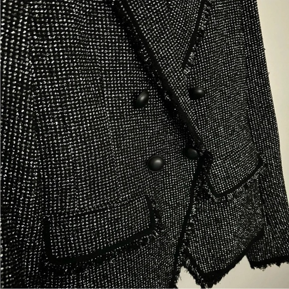 Veronica Beard Frisco Double Breaded Metallic Tweed Blazer - Picture 7 of 10